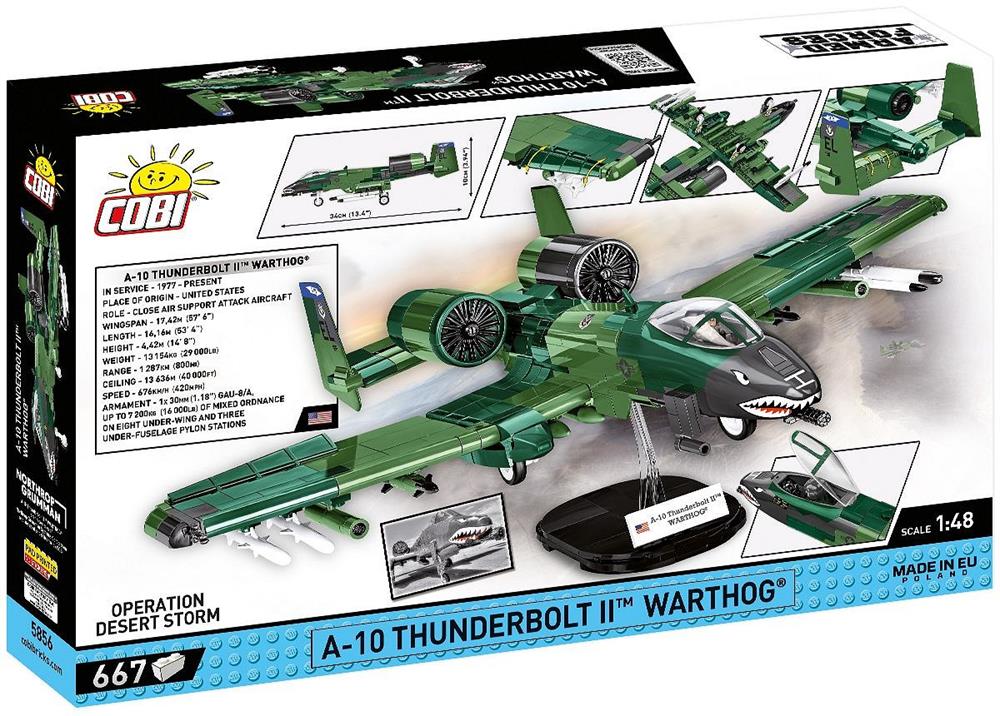 COBI ARMED FORCES A-10 THUNDERBOLT II WARTHOG 5856