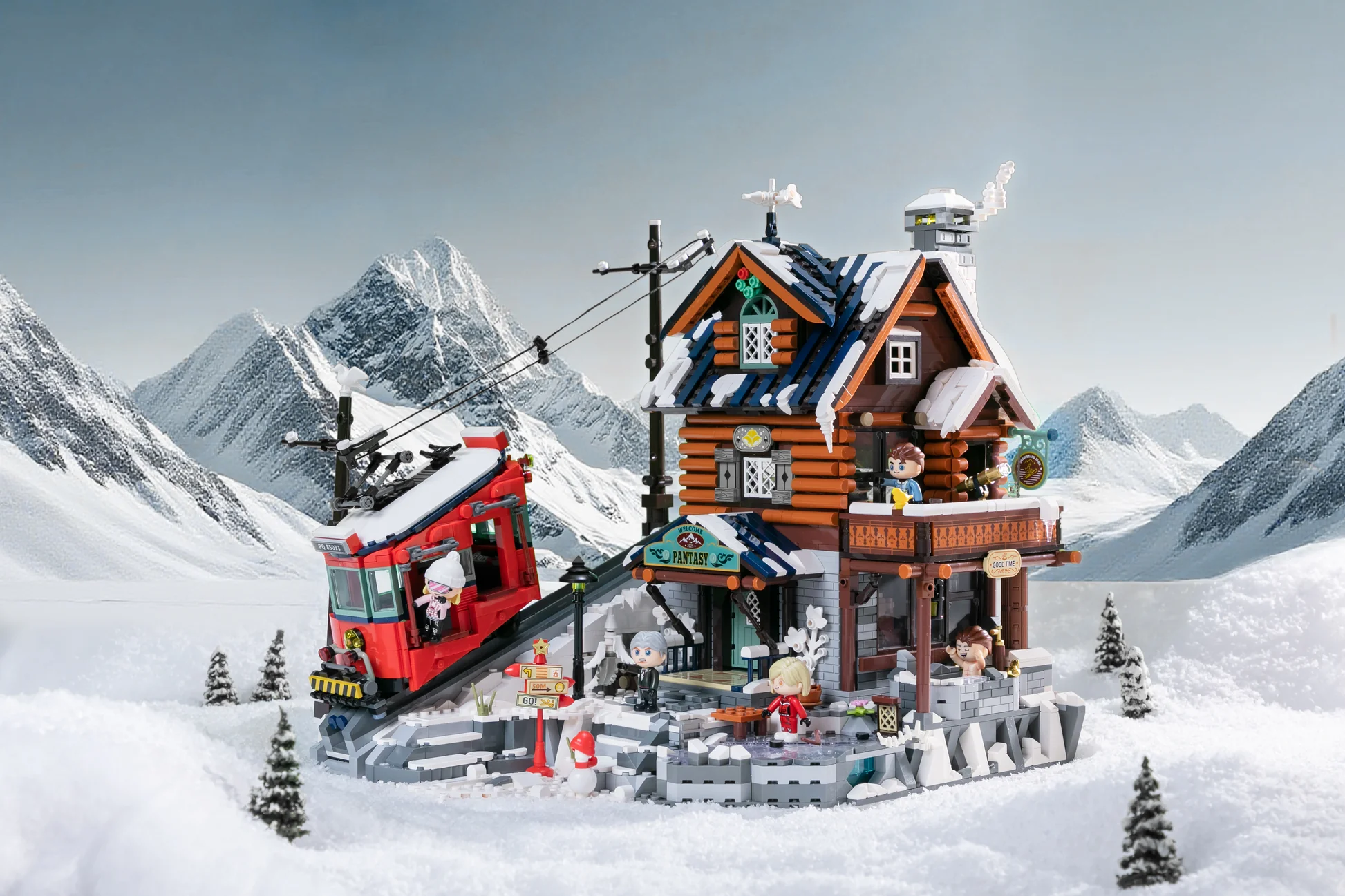 PANTASY SET DI MATTONCINI EDIFICI MODULARI - LA BAITA DI MONTAGNA PAN85033 PANTASY SET DI MATTONCINI EDIFICI MODULARI - LA BAITA DI MONTAGNA PAN85033