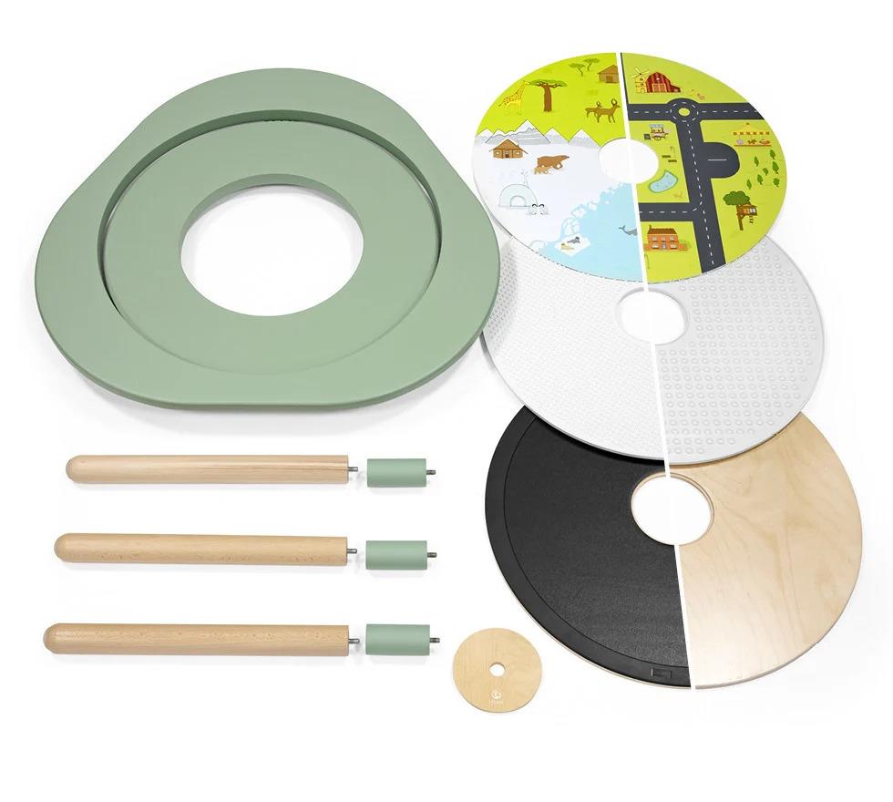 STOKKE TAVOLO DA GIOCO PER BAMBINI STOKKE® MUTABLE™ V2 VERDE TRIFOGLIO 627003 STOKKE TAVOLO DA GIOCO PER BAMBINI STOKKE® MUTABLE™ V2 VERDE TRIFOGLIO 627003