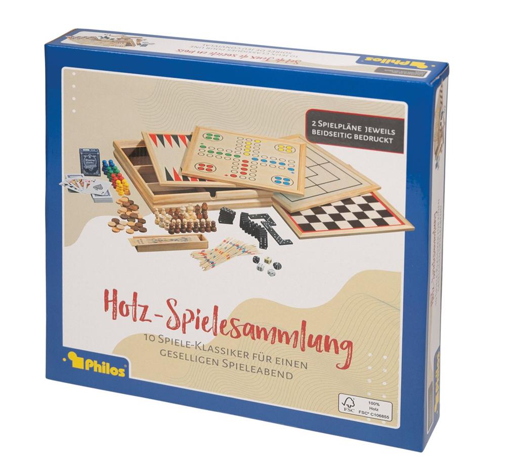 PHILOS COLLEZIONE DI GIOCHI IN LEGNO 10 FSC 100% 9960