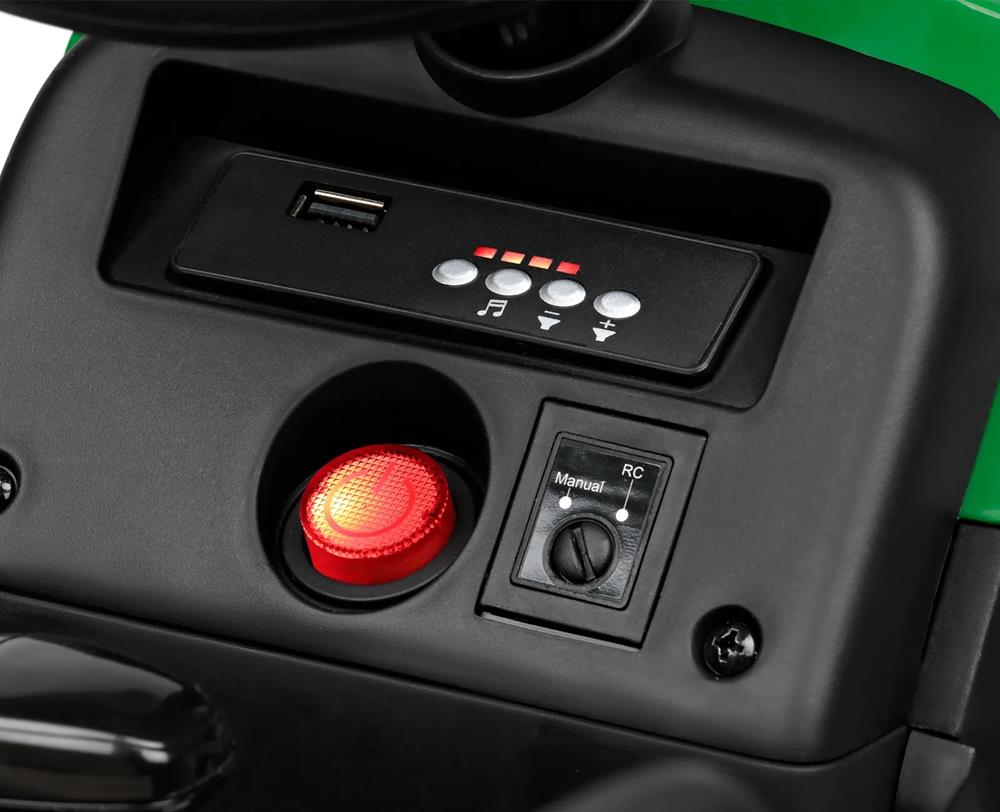 PEG PEREGO TRATTORE JOHN DEERE FARM POWER CON RIMORCHIO IGOR0120